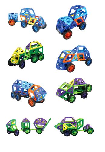 帝格新品 百变提拉磁力片积木益智儿童玩具磁性磁铁拼装建构积木
